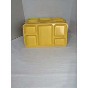 Vtg.Silite 620  Lunch Cafeteria/ Day- Care Trays USA MADE 5 Compartment 12 Ct.